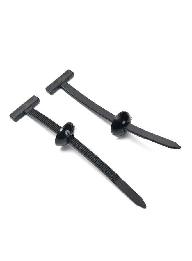 LAWAZIM Automotive Plastic Cable Tie Buckle - 100 Piece - Self-Locking Zip Ties Buckles with Mounting Clips, Black Fasteners for Secure Car Bumper Fender Liner Repair, Wire Bundling & Cable Management - Image 5